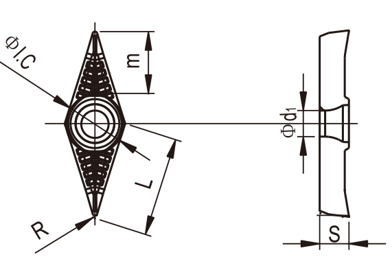 Carbide Inserts for Aluminum-VCGT1604