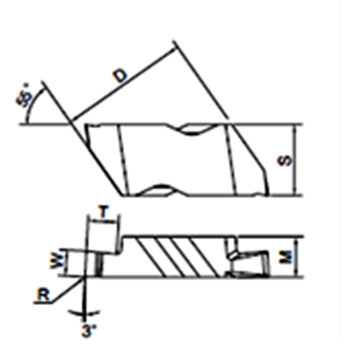 Carbide TopNotch Grooving Inserts