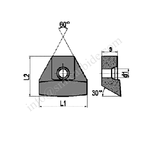 Carbide inserts for Scarfing-29.5*35*12.5-R35